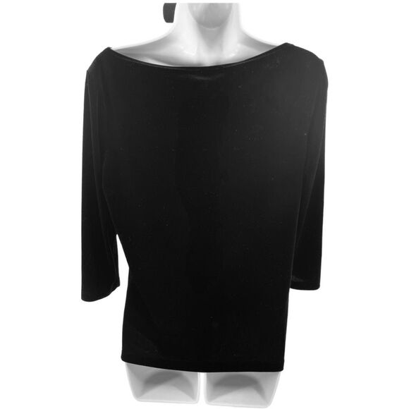 Outfit JPR size medium embroidered black velvet top - Picture 3 of 10